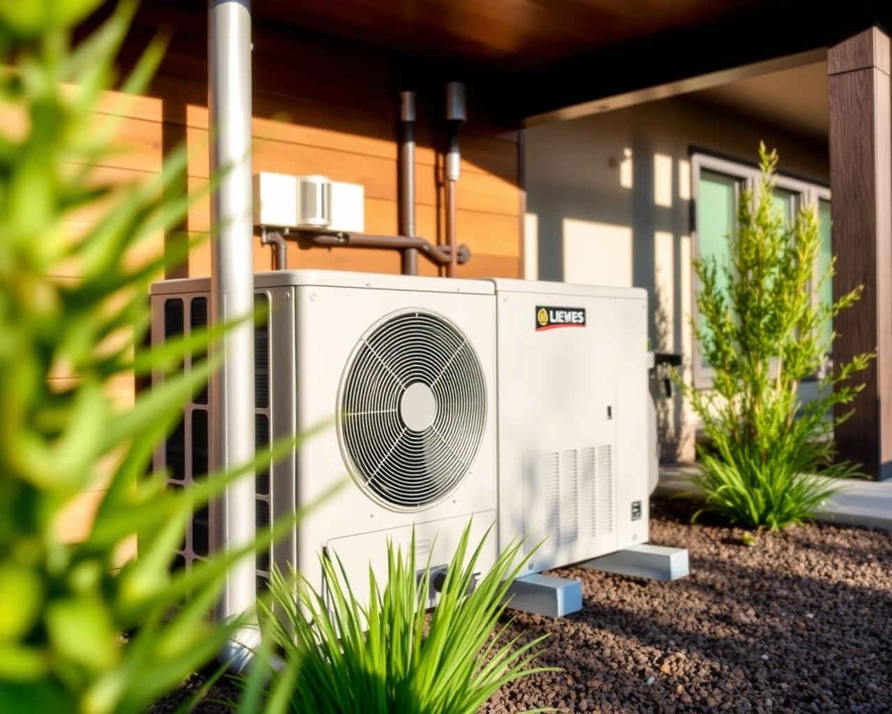 Outdoor heat pump unit paired with ventilation system